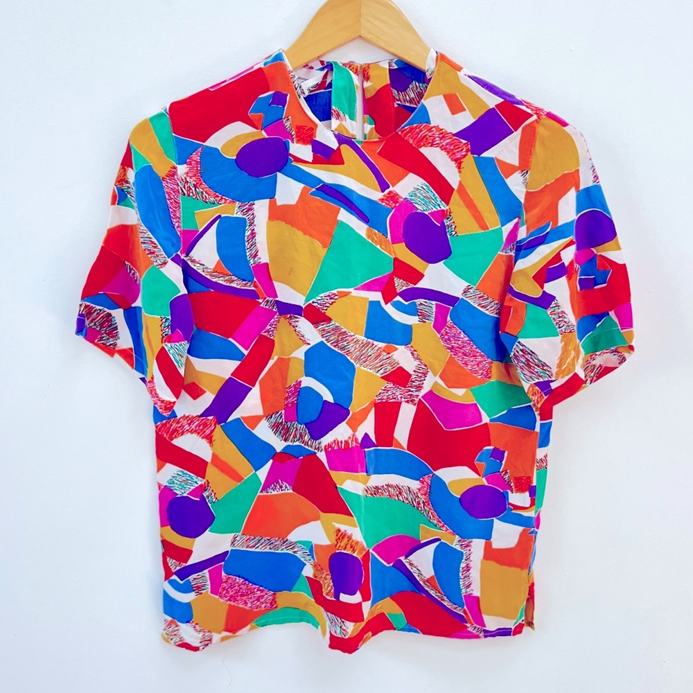 80’s Silk T Shirt Vintage